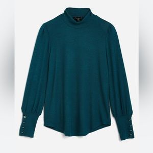 Fortune + Ivy Leslie mock turtleneck long sleeve size M